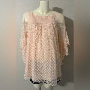 Size 1X Elegant Pink Shannon Ford New York Women's Top